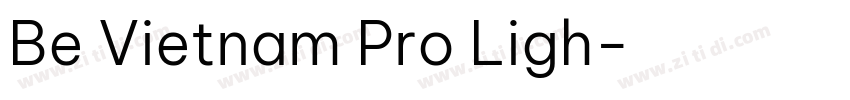 Be Vietnam Pro Ligh字体转换
